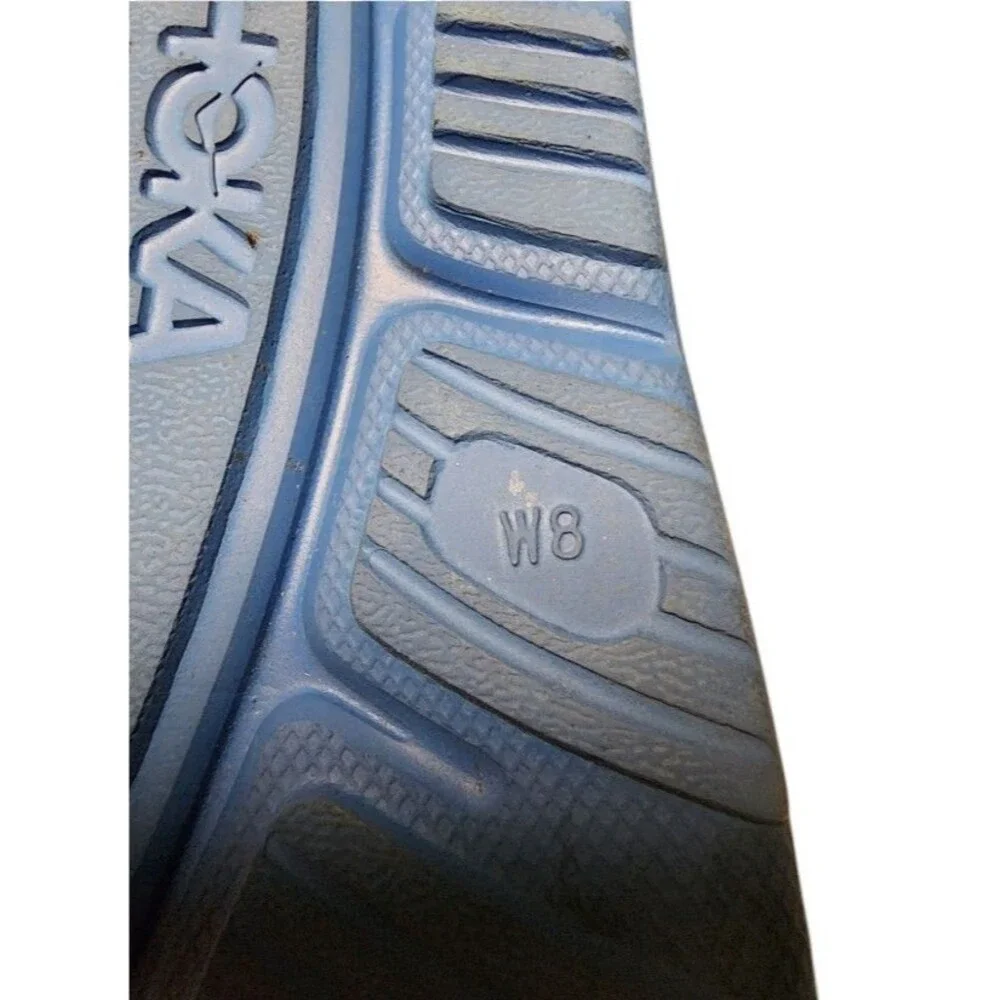 HOKA Ora Recovery Slide 3 Cyclamen/Coastal Sky Size 8 Wide Cushioned Comfort